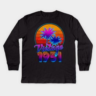 Vintage Classic 1951 Kids Long Sleeve T-Shirt